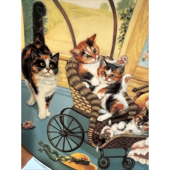 Country Kitties Stroller Derby By Gre Gerardi The Hamilton Collection Plate - Picture 5 of 16